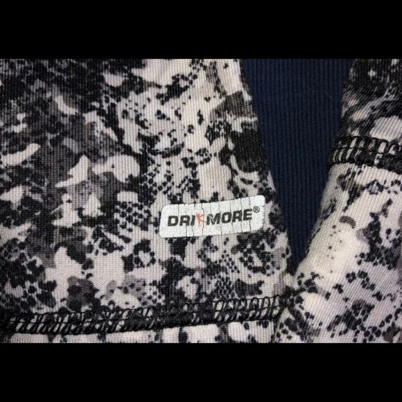 Danskin Now Girl’s L Gray/Black Pixel Print Smooth Knit Track Jacket - Picture 7 of 7